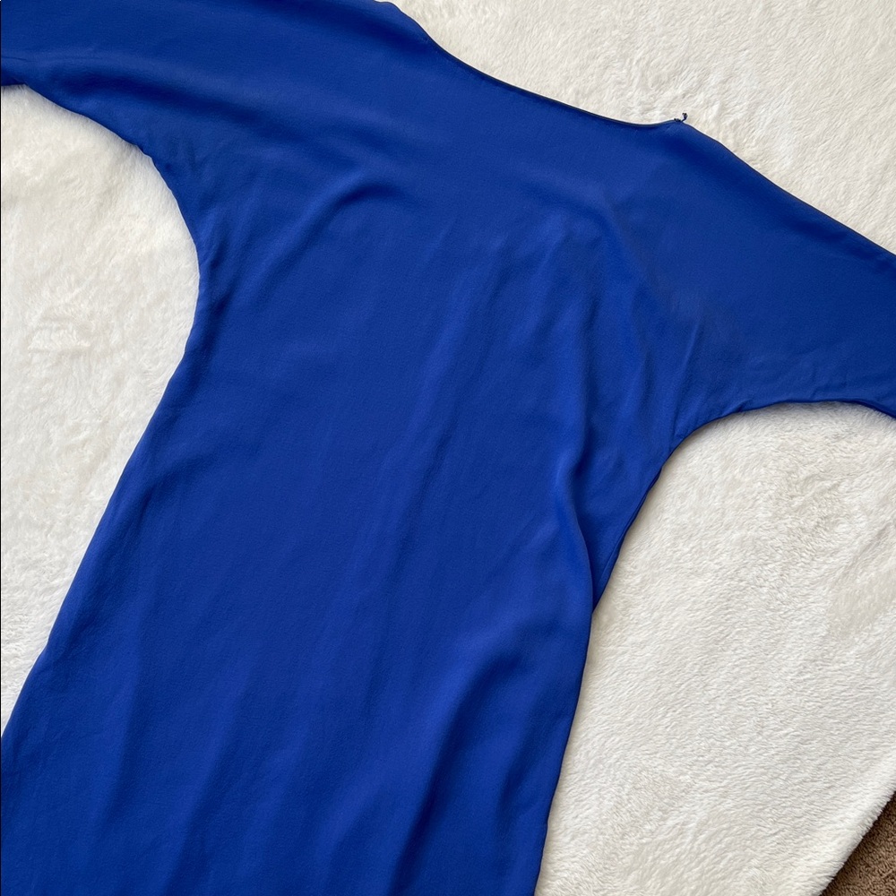 Diane Von Furstenberg Maja 2 Royal Blue Dress